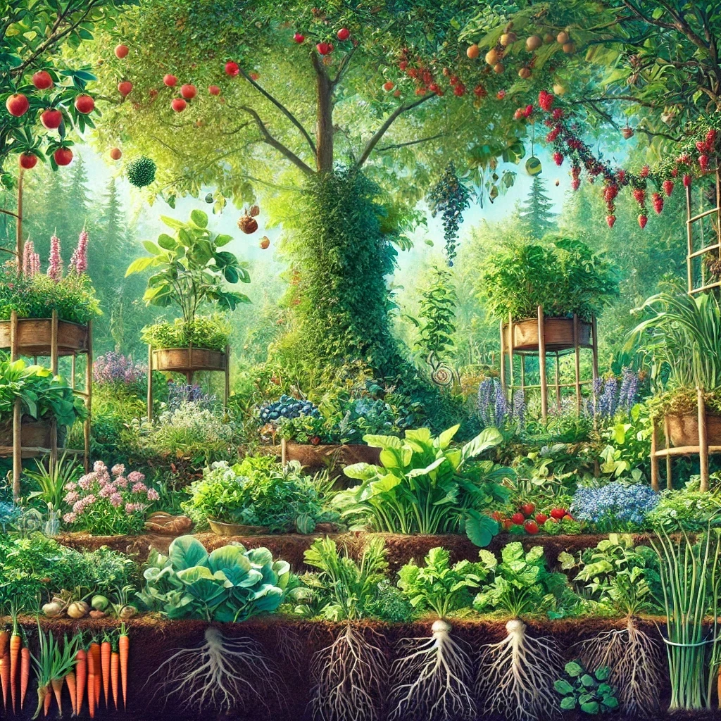 DALL-E depiction of a Food Forest